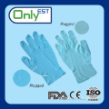 AQL1.5 medical grade smooth & emobossed long nitrile gloves